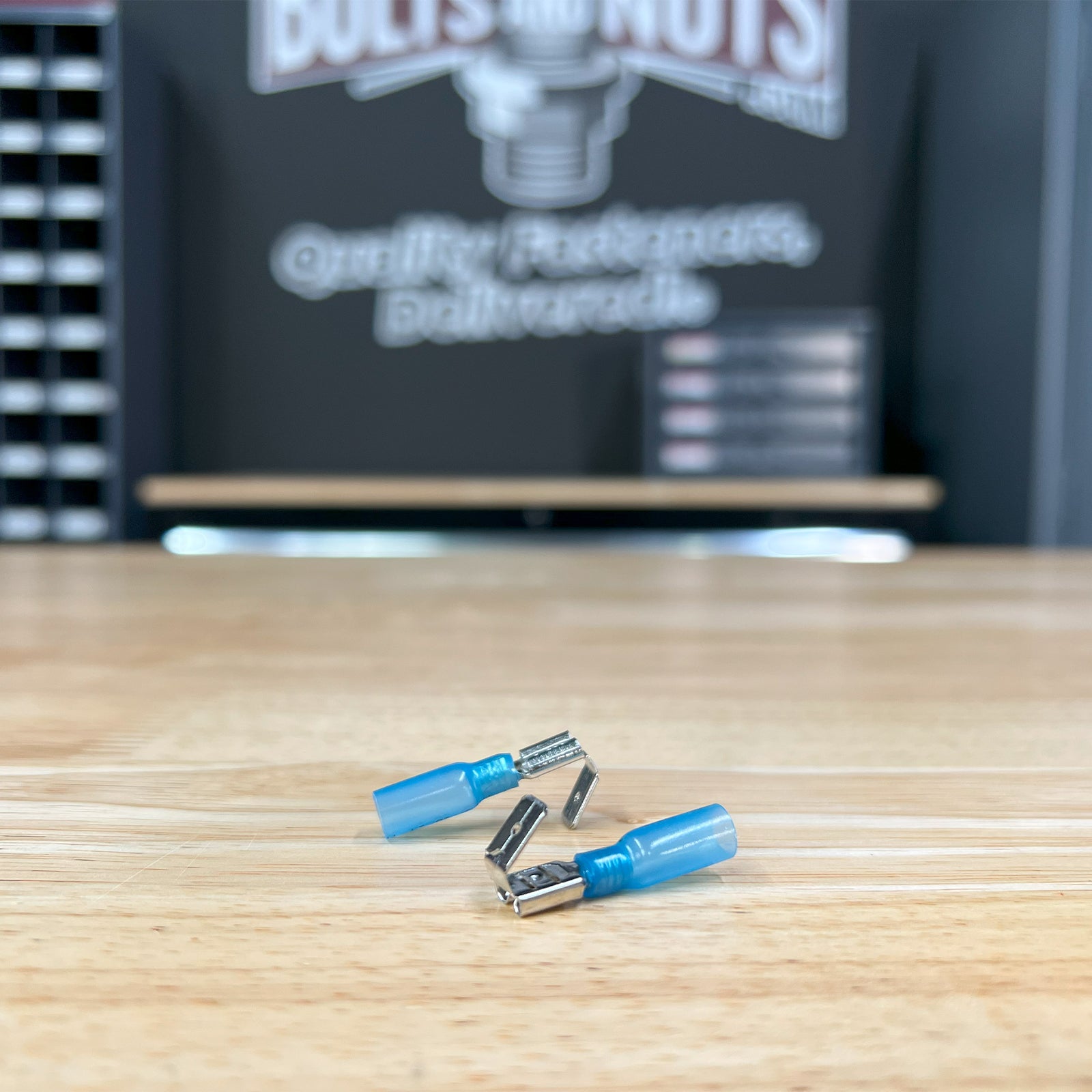 Blue Heat Shrink Marine Grade Piggy Back Connectors, AWG 16-14