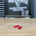 Red PVC/Vinyl Female Fully Insulated Bullet Crimp Connector, AWG 22-18