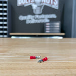 Red PVC/Vinyl Male Bullet Crimp Connector, AWG 22-18
