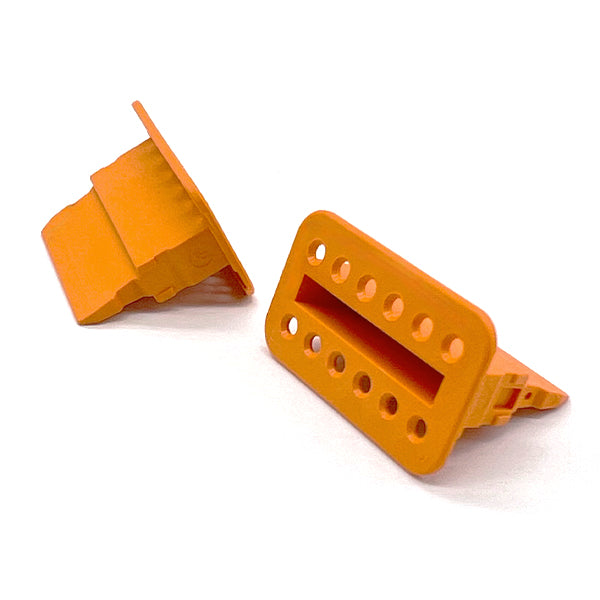 12 Pin Orange Wedgelock for DT Water Proof Connector Plug, Male