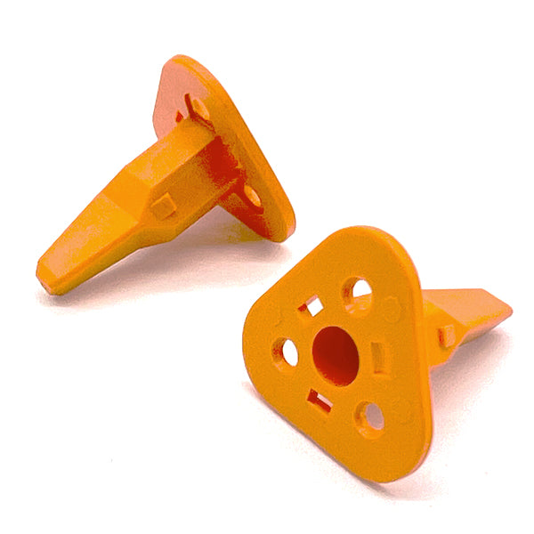 3 Pin Orange Wedgelock for DT Water Proof Connector Plug, Male
