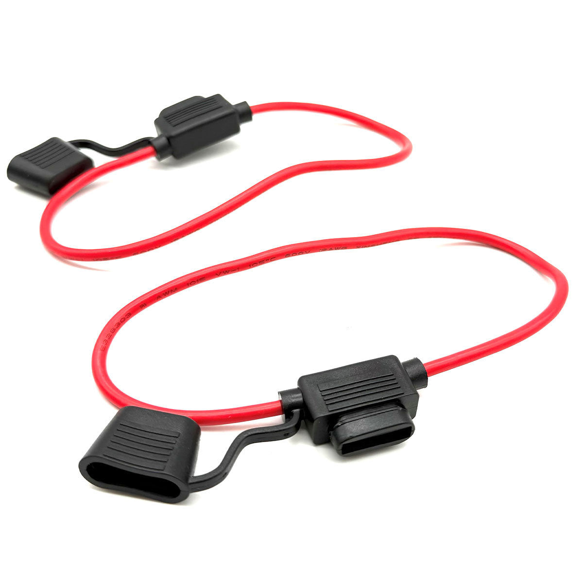 13.5" Inline Standard Blade Fuse Holder Dust/Water Resistant 12AWG