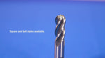 7/64" Carbide 4 Flute Single End End Mill
