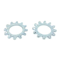 M14 Class 10 External Tooth Lock Washers Zinc Clear