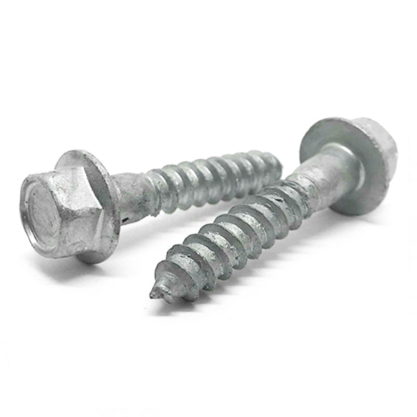 1/4-10x1-1/2" Hex Flange Lag Screws Steel Hot Dip Galvanized
