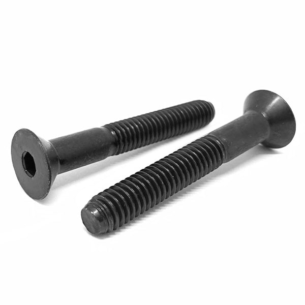 M10-1.5x80 Class 12.9 Alloy Flat Socket Head Cap Screws Black Oxide