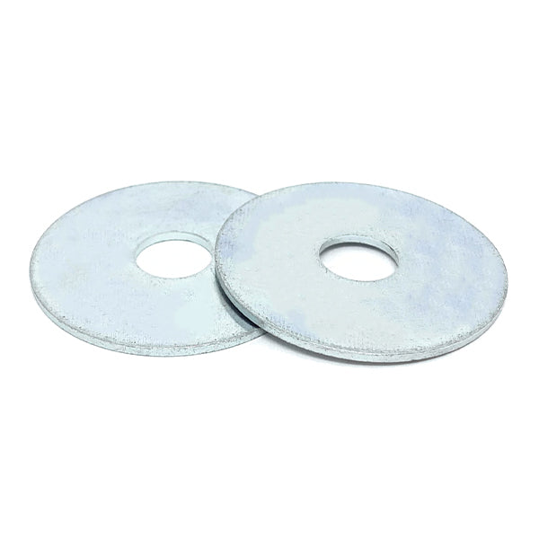M10x30x2.5 Grade A Flat Fender Washers Zinc