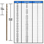 25/64" x 6" Cobalt Aircraft Extension Drill Bit