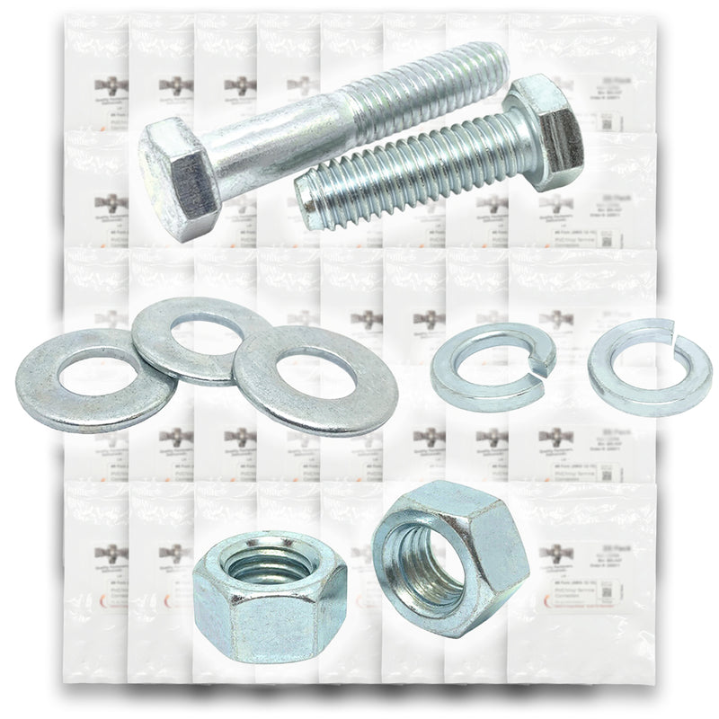 1/2"-13 Coarse Grade 5 Hex Cap Screws, Nuts, & Washers - 496 PCS