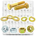 1/2"-13 Coarse Grade 8 Hex Cap Screws, Nuts, & Washers - 496 PCS