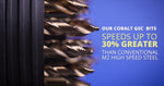 9/32" Stepped Point Cobalt Drill Bit with 3-Flat Shank