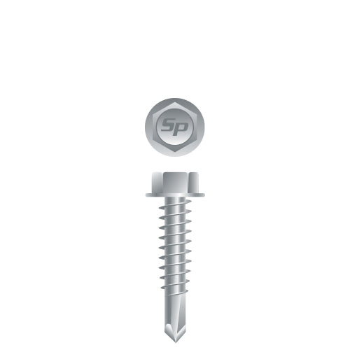 #12 Strong-Point Hex Washer Head 12-14 x 3, Strong-Shield