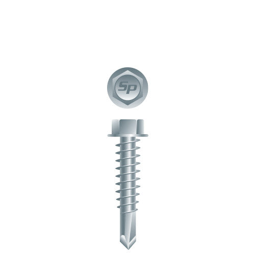 5/16 Hex Washer Head 5/16 x 1-1/2, Zinc