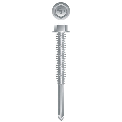 #1/4 Strong-Point Hex Washer Head 1/4-20 x 5, Strong-Shield