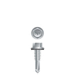 #12 Strong-Point Hex Washer Head w/Washer 12-24 x 7/8, Zinc Finish