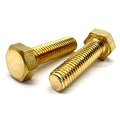 M8-1.25x16 Brass Hex Cap Screws