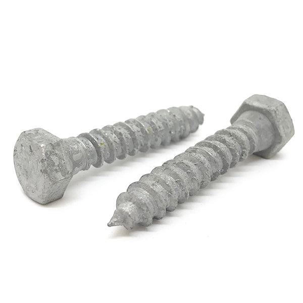 1/4-10x1-1/2" Hex Lag Screws A307 Grade A Galvanized
