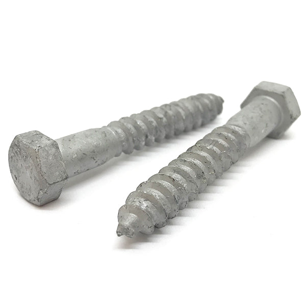 3/8-7x4" Hex Lag Screws A307 Grade A Galvanized