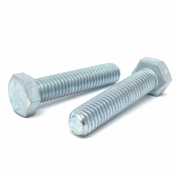 1/4-20x1-1/2" Hex Tap Bolts Grade 5 Full Thread Zinc