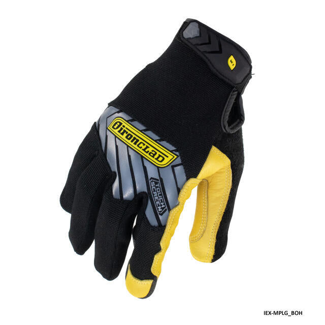Ironclad Command Pro Leather Touch Screen Black/ Goat Gold Gloves