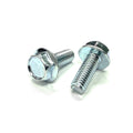 M6-1.0x16 Hex Flange Bolt Indented Head Off Road Moto Hardware Zinc