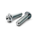 M8-1.25x25 Hex Flange Bolt Bowl Head Off Road Moto Hardware Zinc