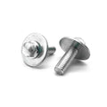 M6-1.0x20 Hex Flange Bolt Smooth Head Free Spin Conical Washer Off Road Moto Hardware Zinc