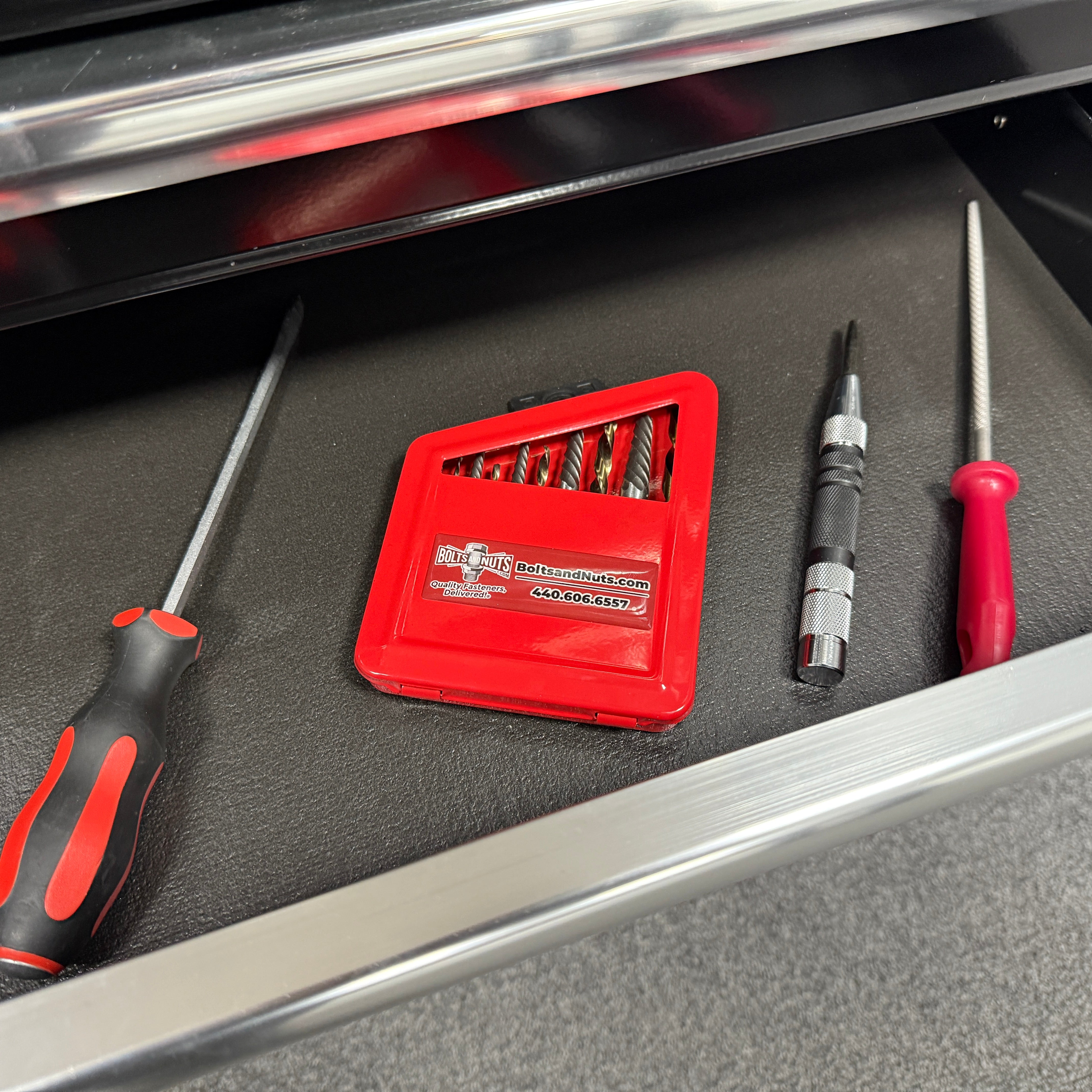 BoltsandNuts.com Bolt and Screw Extractor Set - Easily Remove Broken or Stripped Screws