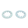 M6 Class 10 Internal Tooth Lock Washers Zinc Clear