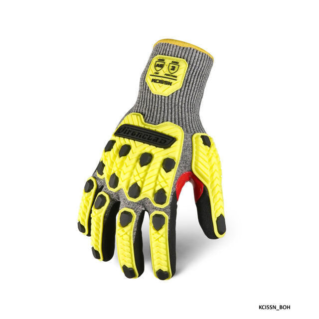 Ironclad Knit A6 Cut Rating Sandy Nitrile Impact Touch Screen Gloves