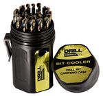 29 Piece HSS Killer Force Bit Cooler Drill Bit Set, 1/16" - 1/2" with 3/8" Shank