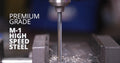 37/64" HSS Black & Gold Drill Bit with Reduced 1/2" 3-Flat Shank, Contractor Series