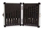 13 Piece Quick Change Hex Shank Drill Bit Set 1/16" - 1/4" Plastic Case