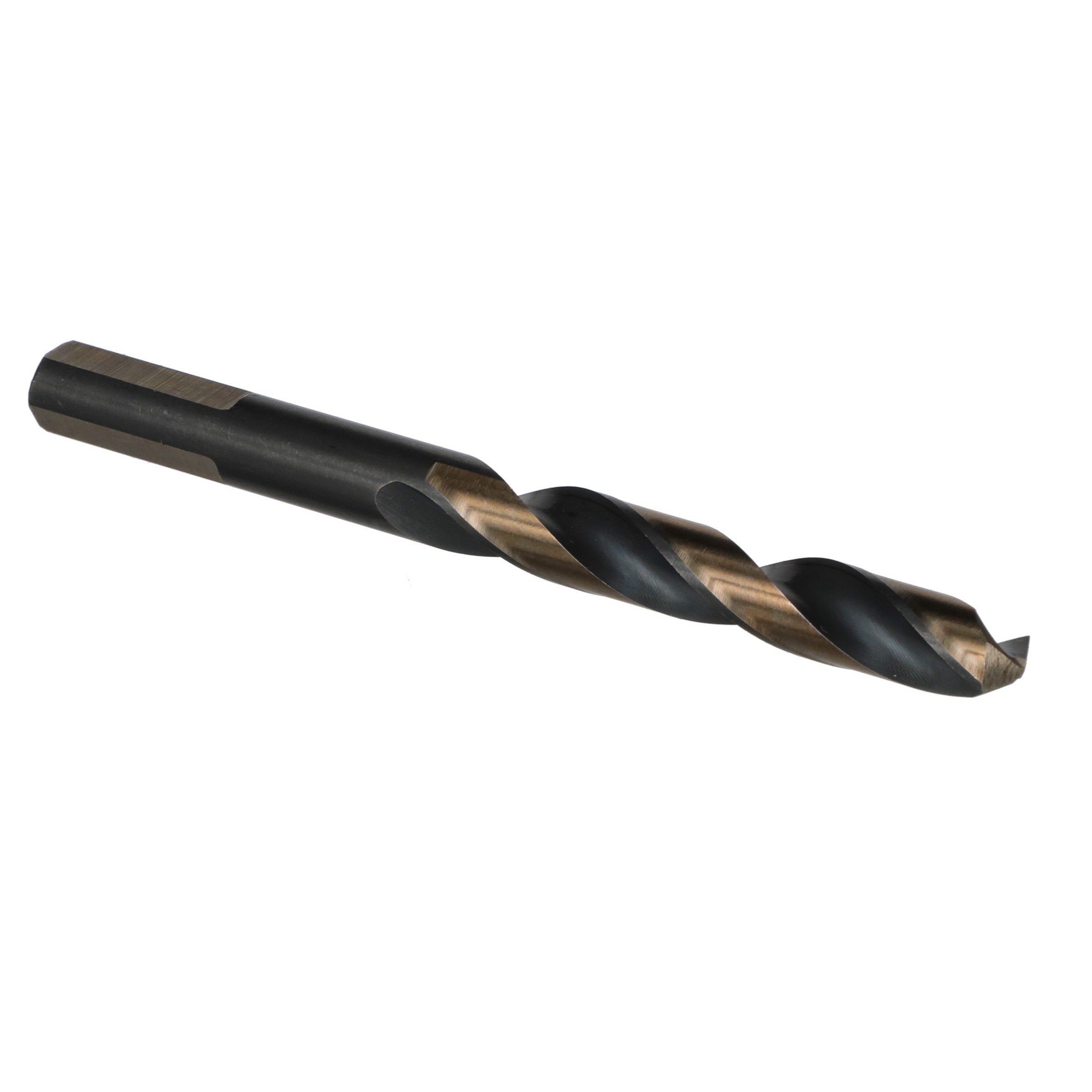 3/8" HSS Black & Gold KFD Split Point Mechanics Length Drill Bit with 3-Flat Shank