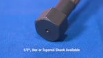 1-3/16" Extra Long Magnetic Black & Gold Hex Shank Bridge Reamer