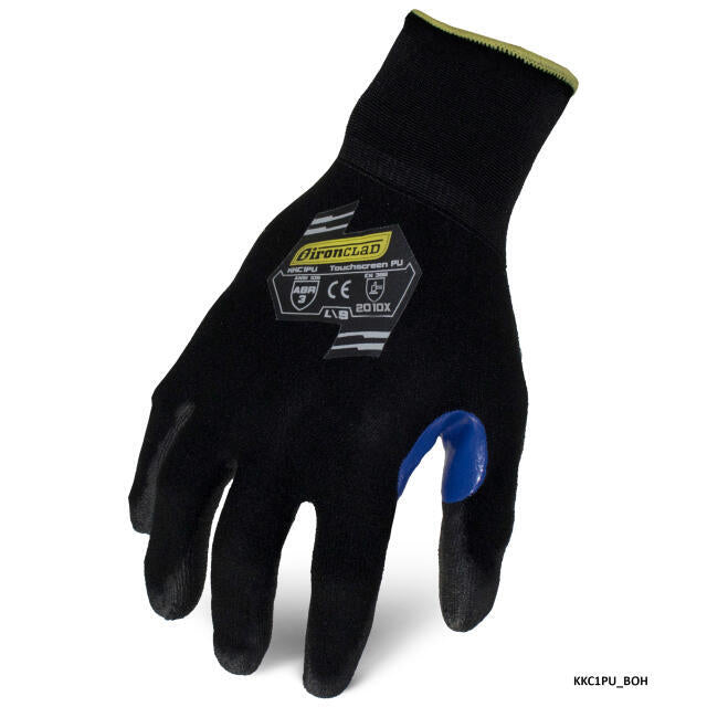 Ironclad Knit A1 Cut Rating PU Touch Screen Gloves