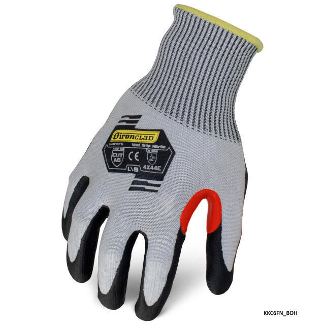 Ironclad Knit A6 Cut Rating Foam Nitrile Touch Screen Gloves
