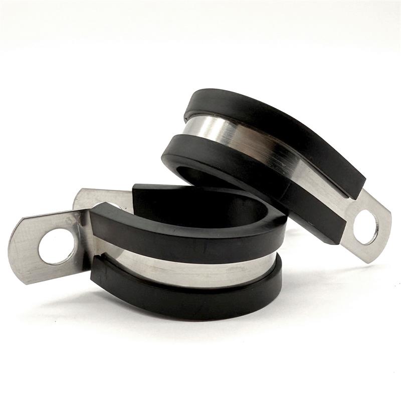5/8" Stainless Steel Rubber Insulated Medium Duty Cable Clamp