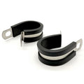 1-1/4" Stainless Steel Rubber Insulated Medium Duty Cable Clamp