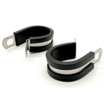 1-1/2" Stainless Steel Rubber Insulated Medium Duty Cable Clamp