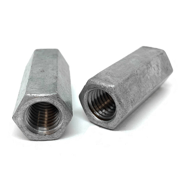 5/8-11 X 2-1/8" Steel Coupling Nuts Galvanzied