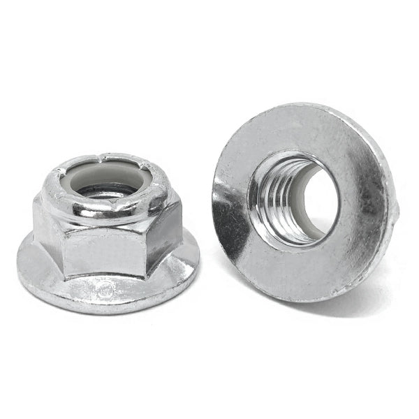 M10-1.5 A2-70 Stainless Steel Nylon Insert Hex Flange Lock Nuts
