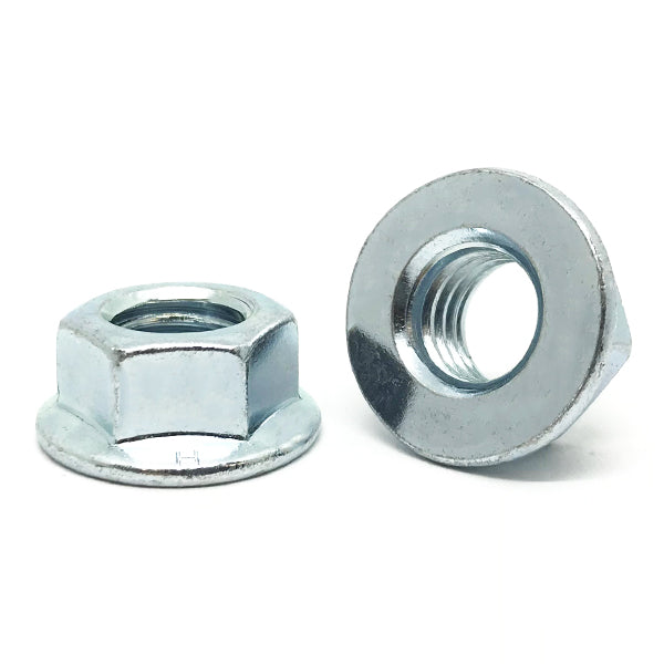 5/8"-11 Grade 5 Hex Flange Nuts Zinc Clear