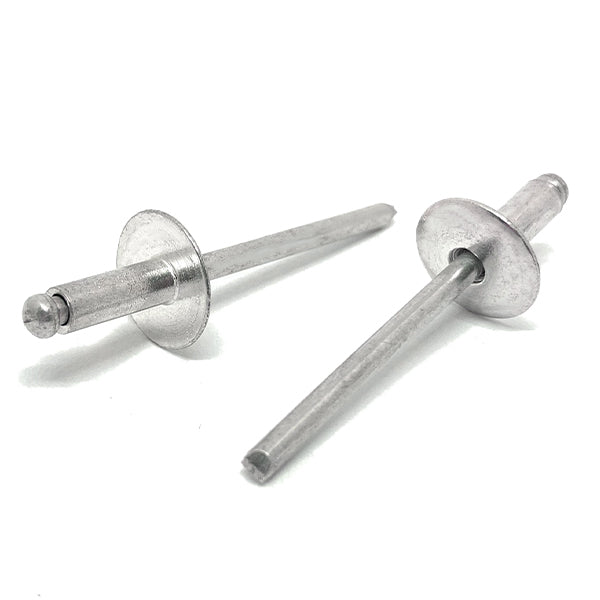 3/16" Dia 3/16" - 1/4" (64)  Grip - Oversized Head Blind Rivets Stainless/Stainless Steel Mandrel