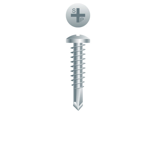 #10 Strong-Point Pan Head 10-16 x 2, PH, Zinc