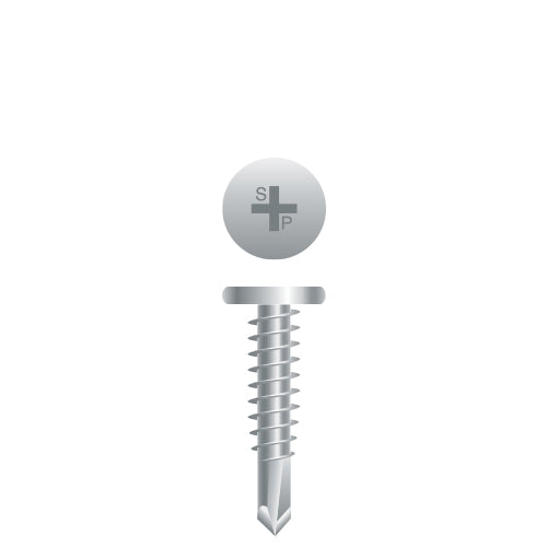 #10 Strong-Point Pancake Head 10-16 x 1, PH, Strong-Shield
