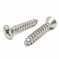 #14x2-1/4" Stainless Steel Phillips Flat Head Type AB Self Tapping Screws