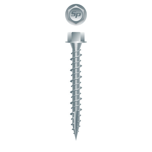 #10 Hi-Strong-Point Hex Washer Head 10-14 x 1, Hi-Low, Type '17', Strong-Shield