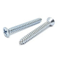 #10x1-3/4" Phillips Oval Head Type AB Self Tapping Sheet Metal Screws Zinc
