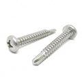 #6x1/2"Stainless Steel Phillips Pan Head #2 Point Self Drilling Screws